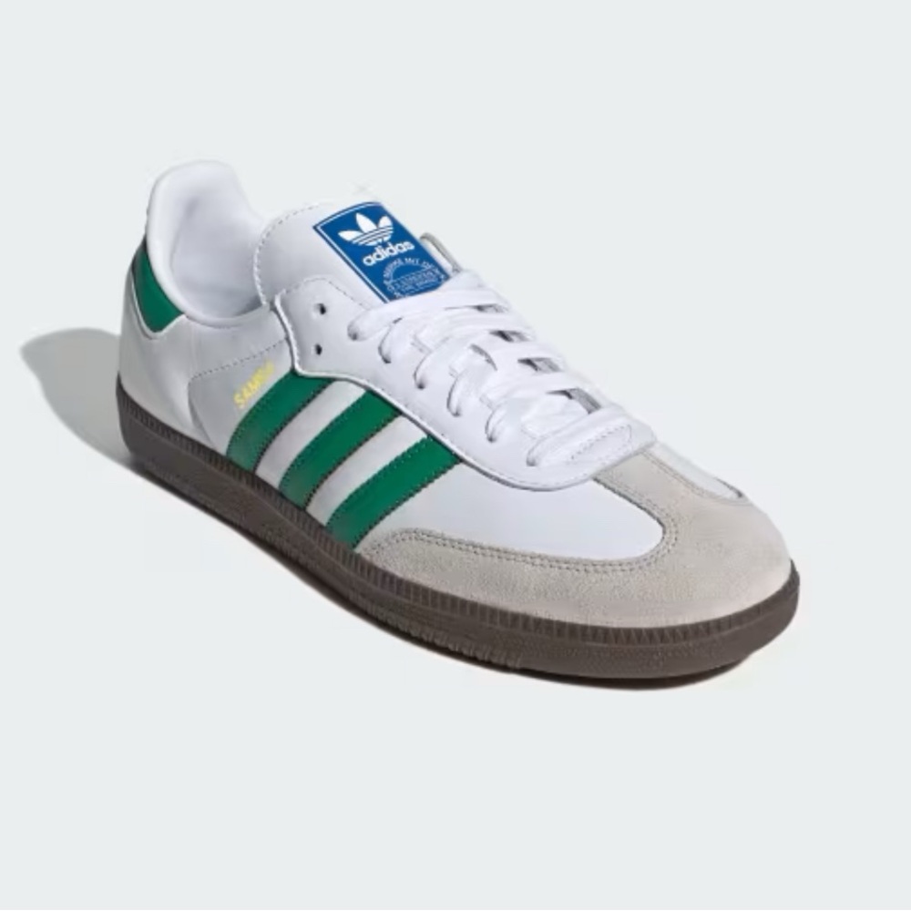 Adidas Samba White and Green Sneakers men’s 11